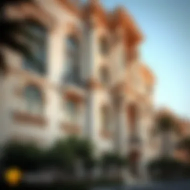 Stunning architectural facade of برج افينيو التعاون